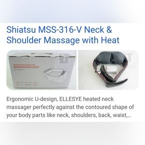 Shiatsu neck and back massager model Mss 316 ,,used great condition work perfect